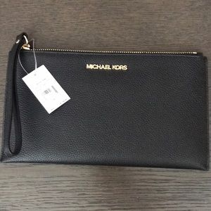 Black Michael Kors wristlet